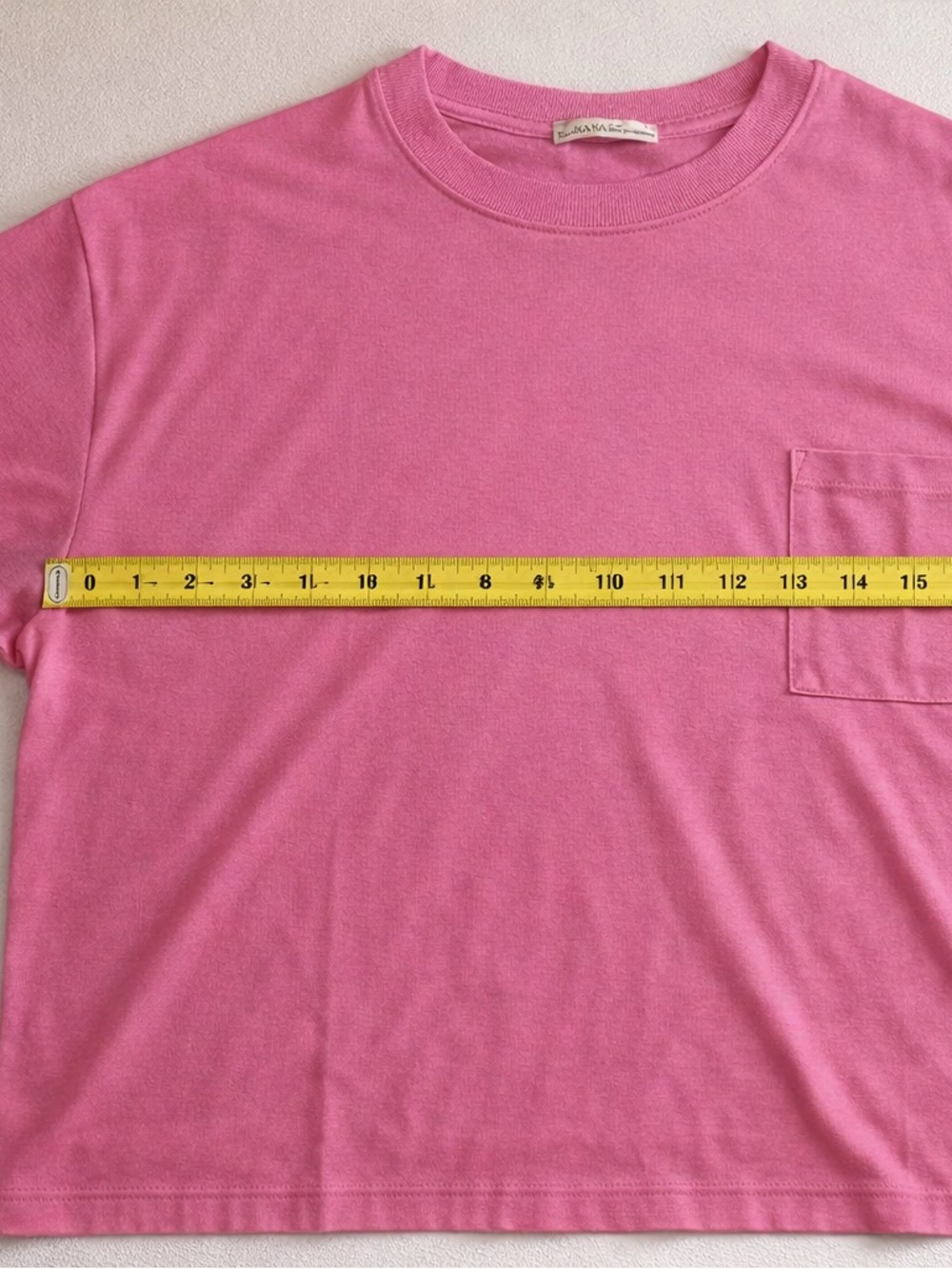 ZENANA OVERSIZED PINK SHIRT CUTE FRONT POCKET NWT- VERY PRETTY🎀 SIZE S/M 🔥🩷 - Picture 4 of 4